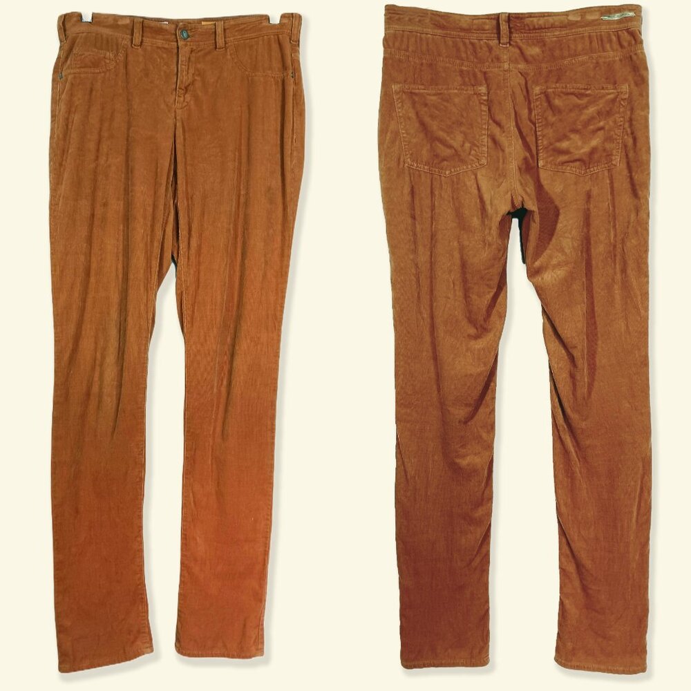 Pilcro Rust Corduroy Pants, Straight Leg, LONG!